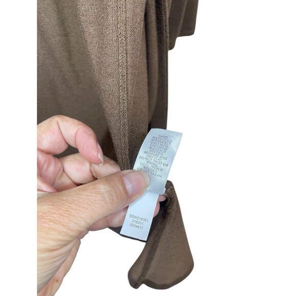 J.‎ Jill Wearever Collection Light And Airy Front Cardigan Duster Size XS Brown - Picture 7 of 10